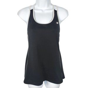 New Balance Women's Racerback Tank Top Medium Black White WFT4315X